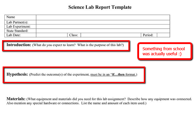 science-report-template